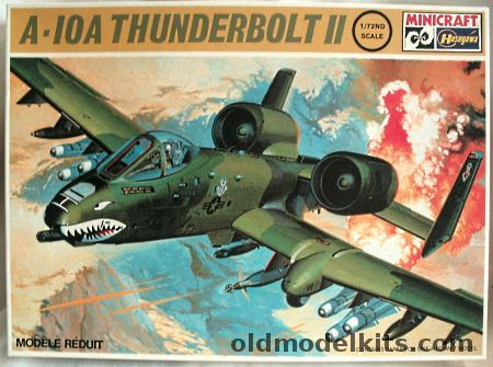 Hasegawa 1/72 A-10A Thunderbolt II - 23 TFW Flying Tigers England AFB Louisiana - 355 TFW/333 TFTS Davis-Monthan AFB Arizona, 1206 plastic model kit